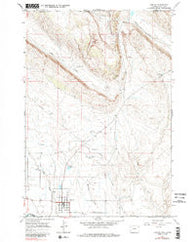 Cowley Wyoming Historical topographic map, 1:24000 scale, 7.5 X 7.5 Minute, Year 1966