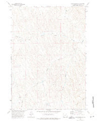 Coyer Reservoir Wyoming Historical topographic map, 1:24000 scale, 7.5 X 7.5 Minute, Year 1972