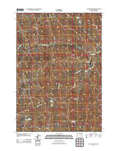 Coyer Reservoir Wyoming Historical topographic map, 1:24000 scale, 7.5 X 7.5 Minute, Year 2012