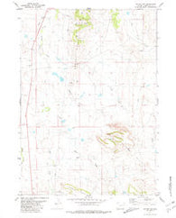 Coyote Gap Wyoming Historical topographic map, 1:24000 scale, 7.5 X 7.5 Minute, Year 1981
