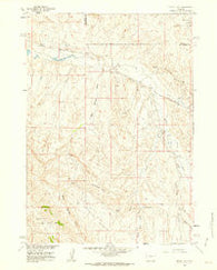 Coyote Hill Wyoming Historical topographic map, 1:24000 scale, 7.5 X 7.5 Minute, Year 1960