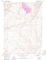 Coyote Springs Wyoming Historical topographic map, 1:24000 scale, 7.5 X 7.5 Minute, Year 1952