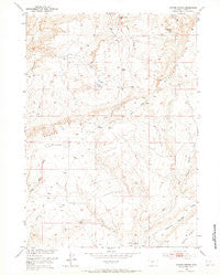 Coyote Springs Wyoming Historical topographic map, 1:24000 scale, 7.5 X 7.5 Minute, Year 1952