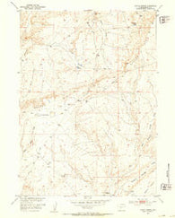 Coyote Springs Wyoming Historical topographic map, 1:24000 scale, 7.5 X 7.5 Minute, Year 1952