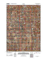 Coyote Draw Wyoming Historical topographic map, 1:24000 scale, 7.5 X 7.5 Minute, Year 2012