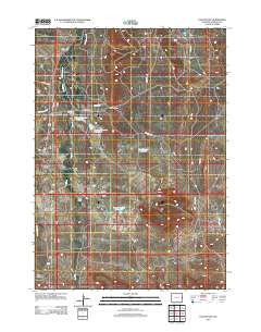 Coyote Gap Wyoming Historical topographic map, 1:24000 scale, 7.5 X 7.5 Minute, Year 2012