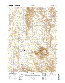 Coyote Gap Wyoming Current topographic map, 1:24000 scale, 7.5 X 7.5 Minute, Year 2015