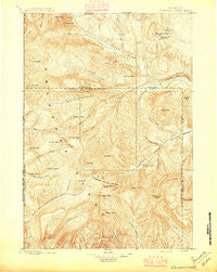 Crandall Creek Wyoming Historical topographic map, 1:125000 scale, 30 X 30 Minute, Year 1896
