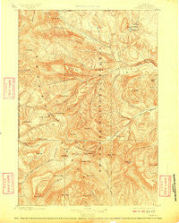 Crandall Wyoming Historical topographic map, 1:125000 scale, 30 X 30 Minute, Year 1899