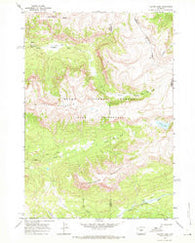 Crater Lake Wyoming Historical topographic map, 1:24000 scale, 7.5 X 7.5 Minute, Year 1968