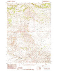 Crater Sink Wyoming Historical topographic map, 1:24000 scale, 7.5 X 7.5 Minute, Year 1985