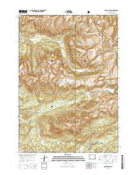 Crater Lake Wyoming Current topographic map, 1:24000 scale, 7.5 X 7.5 Minute, Year 2015