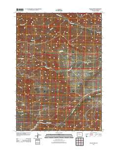 Crater Sink Wyoming Historical topographic map, 1:24000 scale, 7.5 X 7.5 Minute, Year 2012