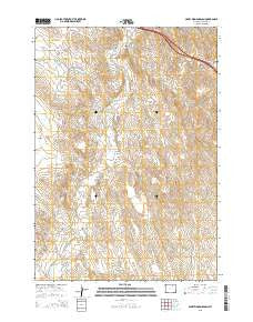 Crazy Woman Ranch Wyoming Current topographic map, 1:24000 scale, 7.5 X 7.5 Minute, Year 2015
