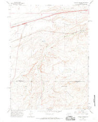 Creston Junction Wyoming Historical topographic map, 1:24000 scale, 7.5 X 7.5 Minute, Year 1966
