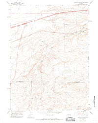 Creston Junction Wyoming Historical topographic map, 1:24000 scale, 7.5 X 7.5 Minute, Year 1966