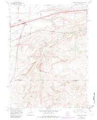 Creston Junction Wyoming Historical topographic map, 1:24000 scale, 7.5 X 7.5 Minute, Year 1966