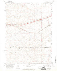 Creston Wyoming Historical topographic map, 1:24000 scale, 7.5 X 7.5 Minute, Year 1966