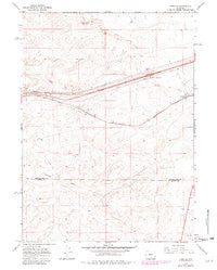Creston Wyoming Historical topographic map, 1:24000 scale, 7.5 X 7.5 Minute, Year 1966