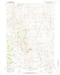 Cretaceous Mountain Wyoming Historical topographic map, 1:24000 scale, 7.5 X 7.5 Minute, Year 1969