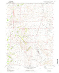 Cretaceous Mountain Wyoming Historical topographic map, 1:24000 scale, 7.5 X 7.5 Minute, Year 1969