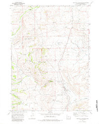 Cretaceous Mountain Wyoming Historical topographic map, 1:24000 scale, 7.5 X 7.5 Minute, Year 1969