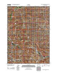 Cretaceous Mountain Wyoming Historical topographic map, 1:24000 scale, 7.5 X 7.5 Minute, Year 2012