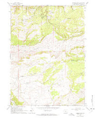 Crimson Dawn Wyoming Historical topographic map, 1:24000 scale, 7.5 X 7.5 Minute, Year 1960