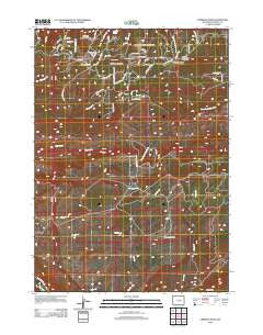 Crimson Dawn Wyoming Historical topographic map, 1:24000 scale, 7.5 X 7.5 Minute, Year 2012