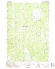 Crooked Creek Wyoming Historical topographic map, 1:24000 scale, 7.5 X 7.5 Minute, Year 1989