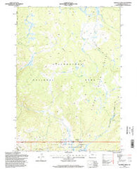 Crooked Creek Wyoming Historical topographic map, 1:24000 scale, 7.5 X 7.5 Minute, Year 1996