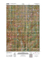 Crooked Creek Wyoming Historical topographic map, 1:24000 scale, 7.5 X 7.5 Minute, Year 2012