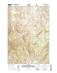Crooked Creek Wyoming Current topographic map, 1:24000 scale, 7.5 X 7.5 Minute, Year 2015