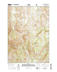 Crooked Creek Wyoming Current topographic map, 1:24000 scale, 7.5 X 7.5 Minute, Year 2015