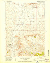 Crooks Creek NE Wyoming Historical topographic map, 1:24000 scale, 7.5 X 7.5 Minute, Year 1951