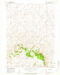 Crooks Mountain Wyoming Historical topographic map, 1:24000 scale, 7.5 X 7.5 Minute, Year 1951