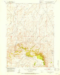 Crooks Mountain Wyoming Historical topographic map, 1:24000 scale, 7.5 X 7.5 Minute, Year 1951