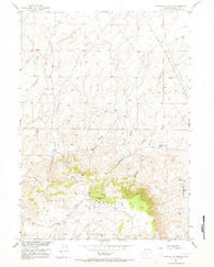 Crooks Mountain Wyoming Historical topographic map, 1:24000 scale, 7.5 X 7.5 Minute, Year 1951