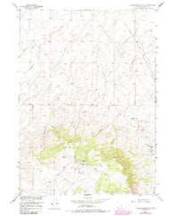 Crooks Mountain Wyoming Historical topographic map, 1:24000 scale, 7.5 X 7.5 Minute, Year 1951