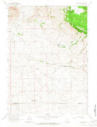 Crooks Peak Wyoming Historical topographic map, 1:24000 scale, 7.5 X 7.5 Minute, Year 1961