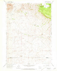 Crooks Peak Wyoming Historical topographic map, 1:24000 scale, 7.5 X 7.5 Minute, Year 1961