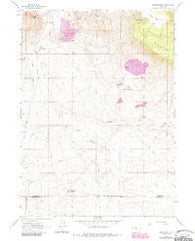 Crooks Peak Wyoming Historical topographic map, 1:24000 scale, 7.5 X 7.5 Minute, Year 1961