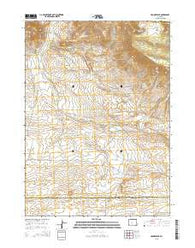 Crooks Peak Wyoming Current topographic map, 1:24000 scale, 7.5 X 7.5 Minute, Year 2015