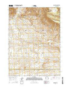 Crooks Peak Wyoming Current topographic map, 1:24000 scale, 7.5 X 7.5 Minute, Year 2015