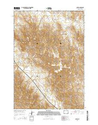 Croton Wyoming Current topographic map, 1:24000 scale, 7.5 X 7.5 Minute, Year 2015