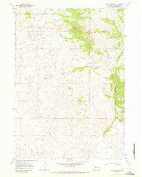 Crow Mountain Wyoming Historical topographic map, 1:24000 scale, 7.5 X 7.5 Minute, Year 1967