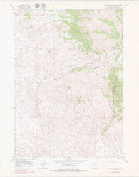 Crow Mountain Wyoming Historical topographic map, 1:24000 scale, 7.5 X 7.5 Minute, Year 1967