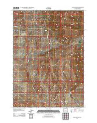 Crow Mountain Wyoming Historical topographic map, 1:24000 scale, 7.5 X 7.5 Minute, Year 2012