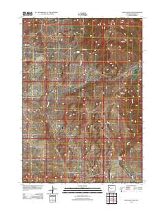 Crow Mountain Wyoming Historical topographic map, 1:24000 scale, 7.5 X 7.5 Minute, Year 2012