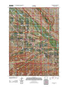 Crowheart Wyoming Historical topographic map, 1:24000 scale, 7.5 X 7.5 Minute, Year 2012